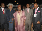 A cross section of Governors, the Vice President(M) and Wole Soyinka at the 2nd South-South economic summit that was held in Asaba, Delta State between 25th and 28th April, 2012
