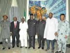 A cross section of South-South Governors of the BRACED Commission with the DG South South Governors
